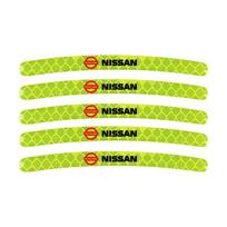 20pcs Car Wheel Hub Stickers Decorative Reflective Stickers For Nissan X-trail Almera Juke Sentra Navara Leaf Nismo Accessories