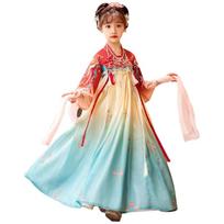 Girls' Hanfu Tang Style Performance Dress Set 140