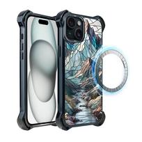 Etui Do Iphone 15 Ibizu Dropguard Ultra Z Magsafe, Barwy Szkła, Górski Potok