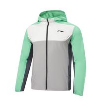 Li Ning Color Block Zipper Hooded Casual Windbreaker Men outerwear AFDW453-9 S