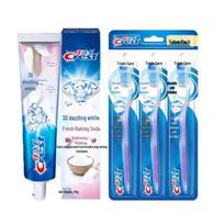 Crest 3D White Baking Soda Toothpaste & Triple Care Toothbrush Set