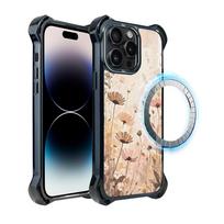 Etui Do Iphone 14 Pro Max Ibizu Dropguard Ultra Z Magsafe, Boho, Kwiatowa Łąka