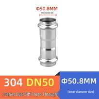 Langsaizebo Stainless Steel Press-Fit Straight Connector