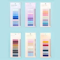 Multi Color Index Tabs Set Waterproof Page Marker Tabs Morandi Sticky Notes  Office School Supplies 6 sheets&ruler