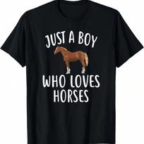 Just A  Who Loves HORSES Shirt Funny HORSE T-Shirt S