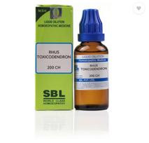 SBL Rhus Toxicodendron Dilution 200 CH 30 ml