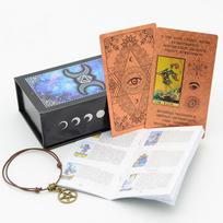 Auksinė folija Tarot stalo žaidimas PVC, atsparus dilimui, naujas kortų žaidimas, vakarėlių kelių žaidėjų žaidimas