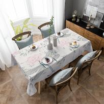Dragonfly Flower Tablecloth Holiday Decor Waterproof Rectangular Tablecloths Wedding Decor Table Cover 4pcs 33x48 Table mat gray