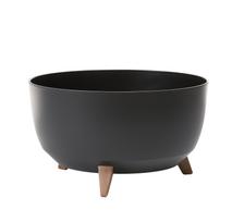 Gėlių vazonas ant kojelių Lamela Roma 882-04, plastikinis, Ø 47 cm, juoda sp.
