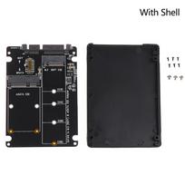 Ngff To Sata 3 HDD korpusas Msata SSD adapteris M.2 Sata protokolo adapterio plokštė With Shell
