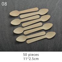 50pcs Mini Sushi Boats Serving Tray Food Plate Boats Disposable Paper Wooden Plates Sashimi Snack Platter Dish Container Trays