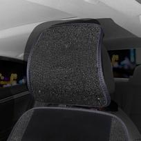 Bling Car Seat Covers Universal Fit Car Head Pad Diamond Rhinestones Auto Interior Seat Headrest Cushion Accessories for Women