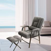 Folding Reclining Chair Adjustable Backrest Executive Chair Lazy Sofa Chair Comfortable Gaming Chair Desk Chair Office Chair