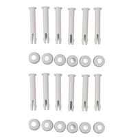 12 vnt. Laikiklių baseino jungiamųjų detalių rinkinys Jungtis Vinis Varžtas Kaištis PVC Praktiškas jungties kaištis skirtas INTEX 6cm / 2.4in