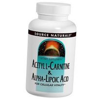 Acetyl L-carnitine & Alpha-Lipoic Acid, Source Naturals 60 tabs (72355041) 60tab