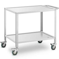 Catering serving trolley, 2 shelves, 80 x 57 cm, up to 100 kg