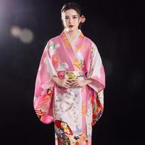 Elegantiškas moteriškas japoniškas kimono Seksuali yukata su obi Cosplay kostiumas Nacionalinė naujovė Vakarinė suknelė Spausdinta gėlė Geišos chalatas One Size