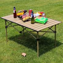 Outdoor Portable Folding Picnic Barbecue Table with Storage