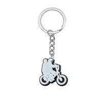 Q version of creative modeling silver cartoon keychain cute cartoon removable decoration