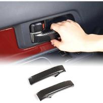 2PCS For Toyota FJ Cruiser 2007 2008- Carbon Fiber Style Interior Door Handle Pull Grab Cover Car Interior Accessories Trim Style A