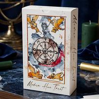 Modern Hue Tarot Deck - 78 Watercolor Tarot Cards Based on RWS Imagery - Aesthetic Divination Cards 12*7cm Double-embossed