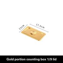 Stainless steel golden gold GN PAN basin seasoning tray basin with cover Food Buffet Basin Plates Square Pots Tray Dishes plate