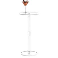 Clear Acrylic Coffee Table, Modern Nordic Round Side Table with Creative Design, Small Transparent End Table for Living Room skaidri