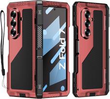 For Samsung Z Fold 7 6 5 4 Case with S Pen Holder Metal Bumper Premium Heavy Duty Shockproof Screen Film Hinge Protection Cover aluminum&Case & Screen Protector&Galaxy Z Fold7