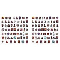 60 vnt. „Stranger Things“ lipdukų Aukštos kokybės, ilgaamžiai lipdukai ilgalaikiam grožiui. Nešiojamiems kompiuteriams Stalo dekoras Naujas atvykimas 120pcs