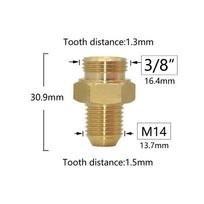 Brass M14 M18 M22 3/8 1/2 3/4 Inch Thread Connector Reducer Repair Coupler Faucet Bubbler Copper Fittings