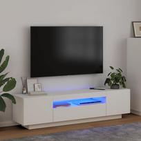 Vidaxl TV spintelė su LED apšvietimu, balta, 160x35x40 cm