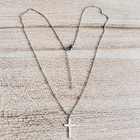 Exquisite Minimalist Gold Filled Single Layer Cross Beaded Chain Necklace For Women Elegant Jewelry Gift