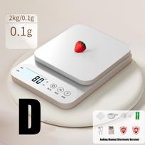 Thin Electronic Kitchen Scale Smooth Face Easy Cleaning Precise Weighing For Home Culinarians And Outdoor Use
