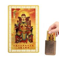 2026 Metų Tai Sui Amuletas Kortelė Feng Šui Malda Auksinė Kortelė Egzorcizmas Apsauga Buda Dovana Amuletas Saugus Pritraukia Turtą ir Lobių 5pcs