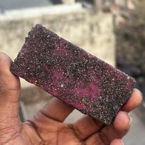 468.30 Ct Natural Ruby Red Uncut Huge Rough CERTIFIED Gemstone For Collectors 89.4 mm approx raudona