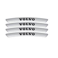 4pcs Aluminum Car Badges Wheel Rims Racing Hub Stickers Auto Decoration for Volvo V40 V50 S40 S80 XC60 S90 XC90 S60 XC40 C40 V90