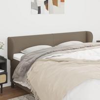 Vidaxl Zagłówek Uszak, Taupe, 203X23X78/88 Cm, Tkanina