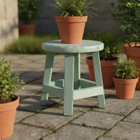 Round Wooden Stool MultiFunctional Wood Plant Stand Lightweight Miniature for
