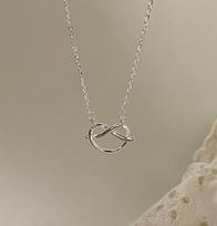 SuChuang S925 Sterling Silver Cross Heart Necklace - Elegant, High-End, Simple Design, Clavicle Chain for Girls. 925 Sterling Silver