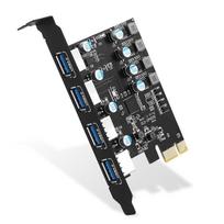 Farboko 4-Port PCI-E USB 3.0 Expansion Card (4 USB Type-A), PCI Express (PCIe) Expansion Card for Desktop PCs
