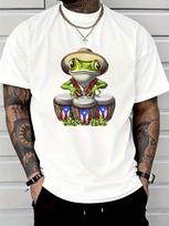 ROMWE Unisex Street Life Unisex Skull Graphic Drop Shoulder Y2k T-Shirt XL