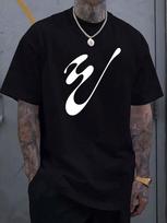COCOC 2026 New Summer Loose Pattern Round Neck Unisex t-Shirt S