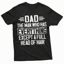 Unisex's Fathers Day Dad T-Shirt Bald Dad Father Papa Gift Tee Funny Father Dad Tee,A Surprise Gift For Family And Friends S