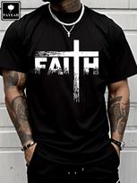 PAYEAH Christian Unisex T-shirt - Faith and Cross Christian Unisex T-shirt XL