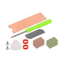 uxcell 1pc M.2 2280 NVMe S SD Heatsink Cooler, Copper Heatsink, Silicone Thermal Pad Included, Triangular Ply Tool, Screwdriver, Screws, Silicone