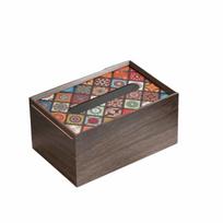 High-end Quality Napkin Box Wood Paper Towel Holder Minimalist Tissue Box  Hotel Use style 3