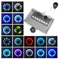 Solar LED Colorful Bike Wheel Light USB Rechargeable Bicycle Spoke Light Waterproof Cycling Tire Lights for Cycling Decoration China Mainland