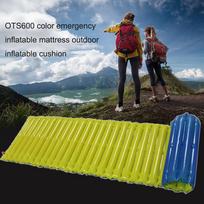 Folding Emergency Inflatable Cushion Waterproof Hiking Mattress Moisture-proof Trekking Rest Mat Tear-resistant for Beach Picnic China Mainland