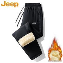 Jeep Men's Autumn/Winter Outdoor Warm Casual Pants 3XL