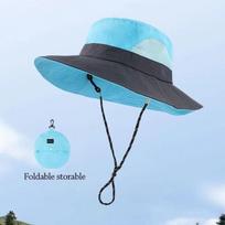 Quick-dry Folding Bucket Hat Waterproof Sun Hat Casual Portable Hiking Cap  Summer